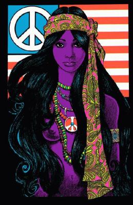 GYPSY GIRL PSYCHEDELIC ART POSTER REPRINT